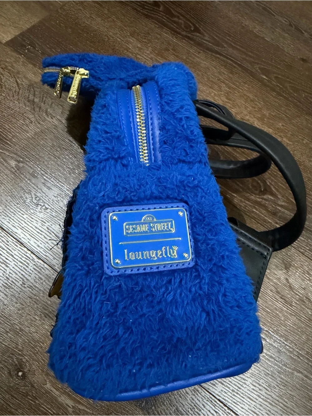 Loungefly Sesame Street Cookie Monster mini backpack blue and orange